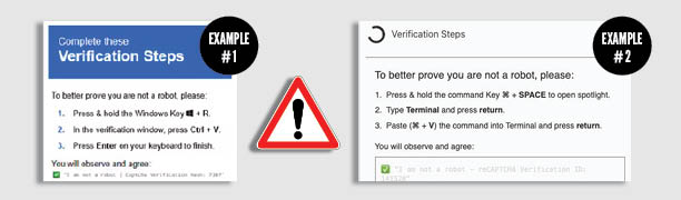 Windows and Mac scam verification steps